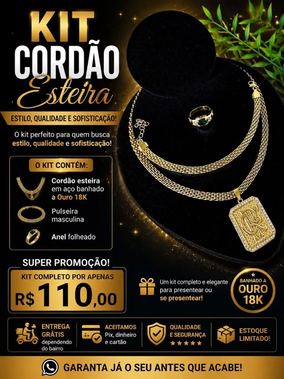 Kit cordão 