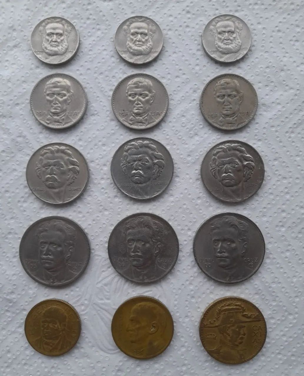 Lote 15 Moedas de réis de 1936 a 1938. - Foto 2