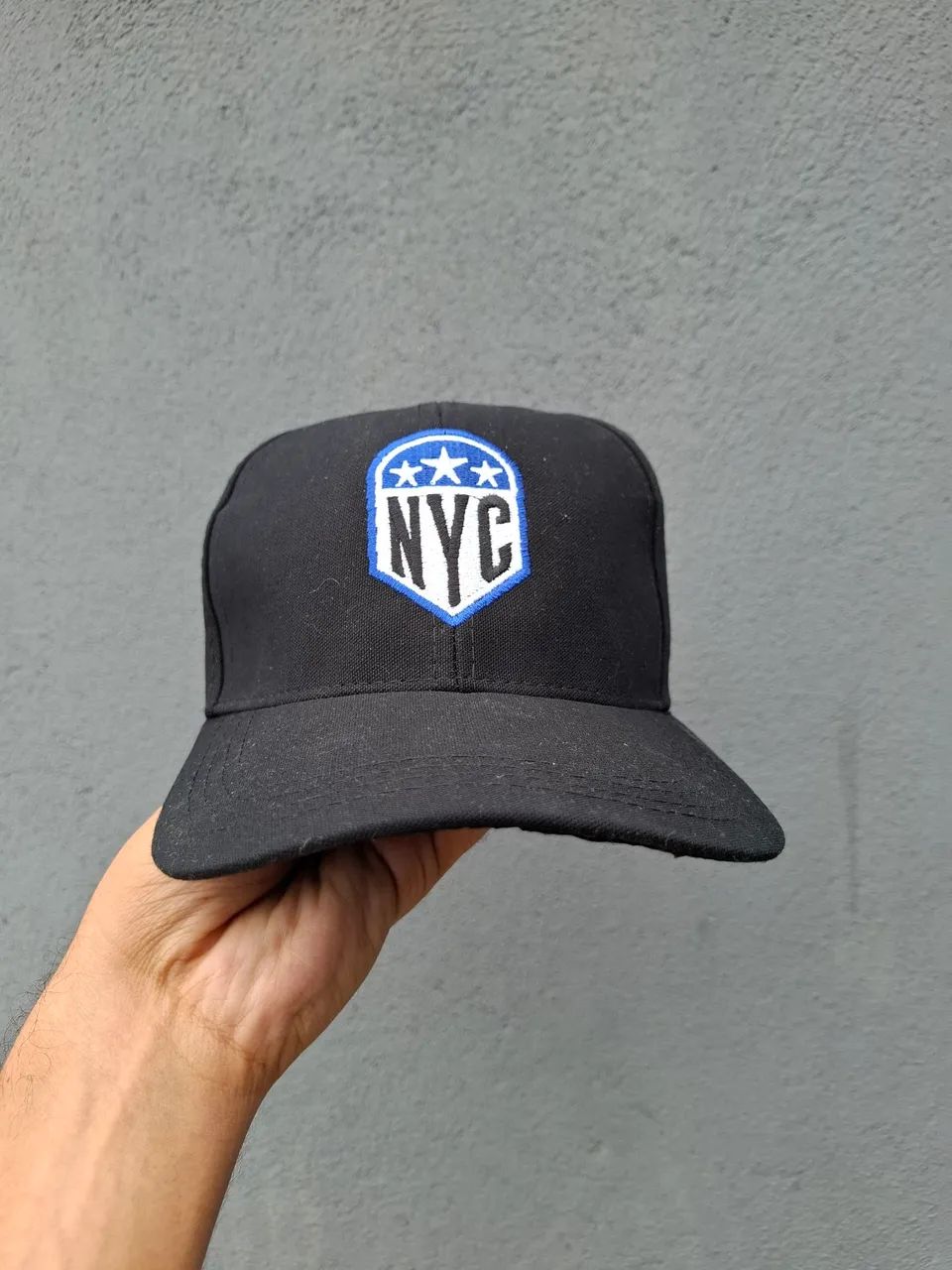 Boné Nova York City Aba Curva NYC Federal Preto