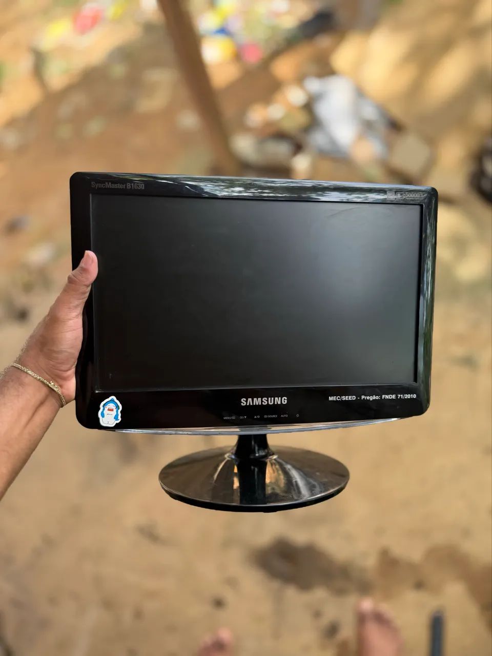 Monitor Samsung 15 polegadas para computador Pc - acompanha cabos GVA e alimentação 