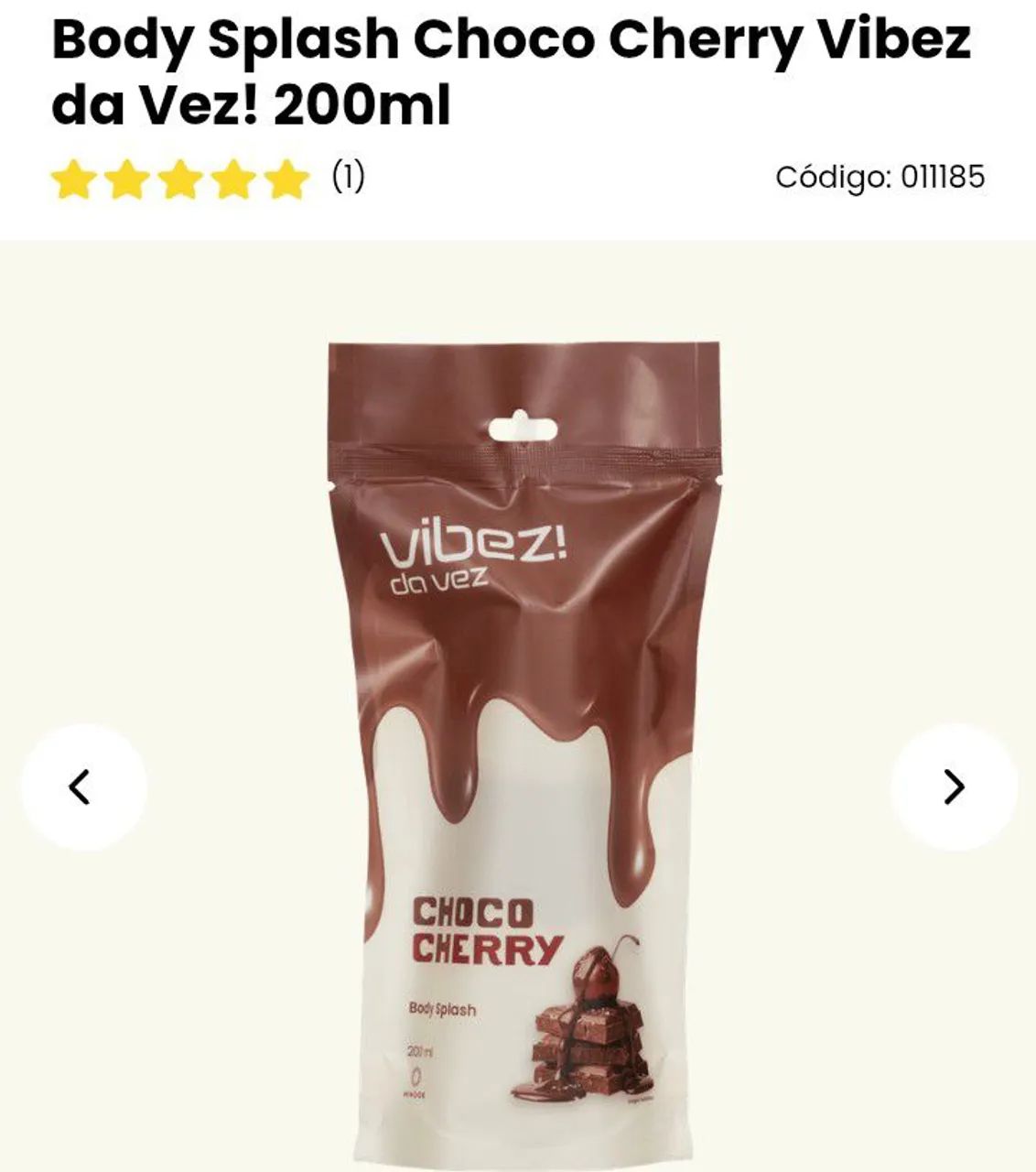 Body Splash chocolate e cereja  - Foto 2