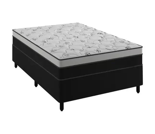 Cama box casal Conjunto D33 com  molas ensacadas prime Light - Foto 3