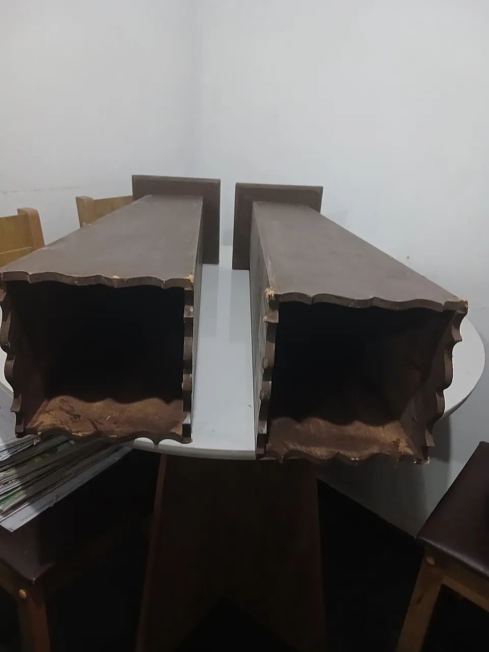 Vendo 2 cachepos de caso  em mdf rustico - Foto 3