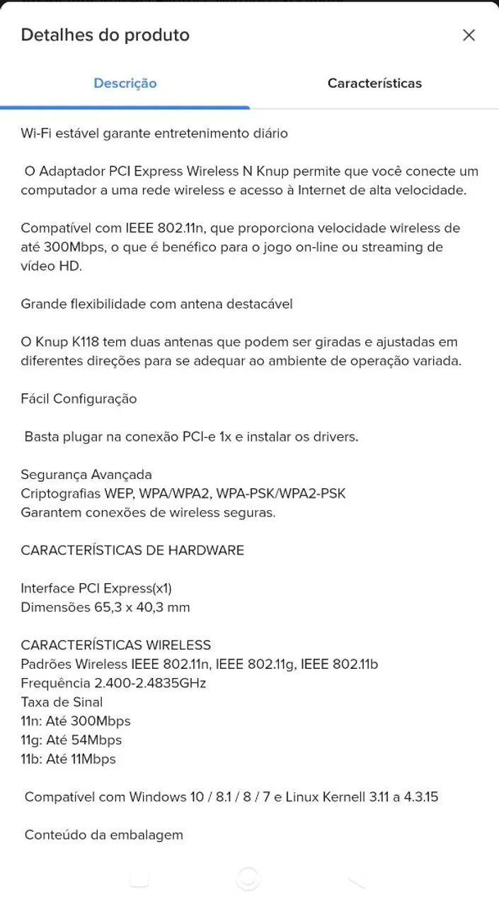 Placa PCI express wireless  - Foto 3