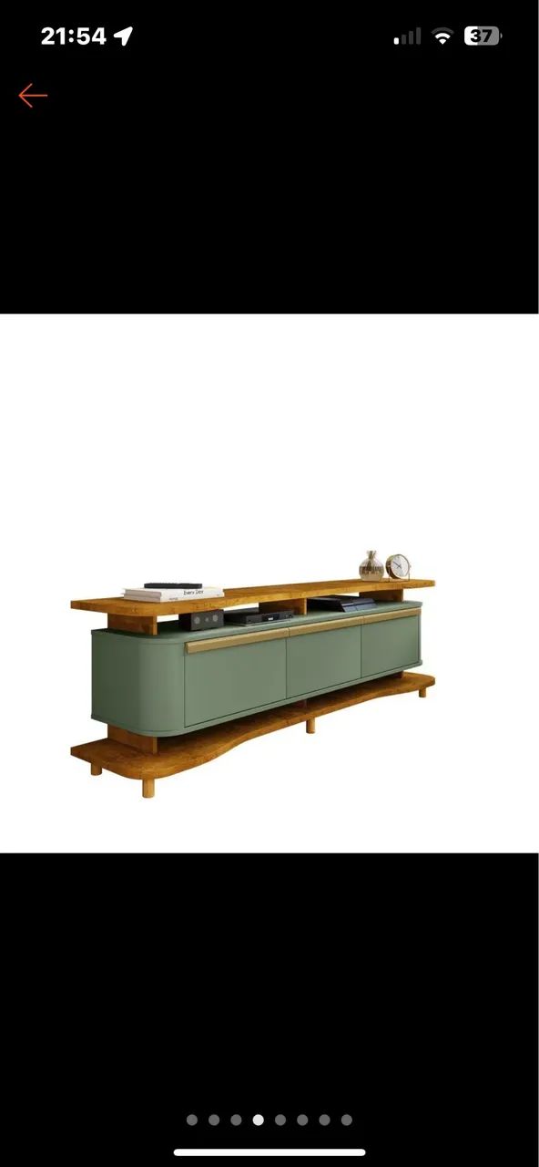 Rack para Tv de 75 Polegadas Guarapari Naturalle/Pistache - Foto 4