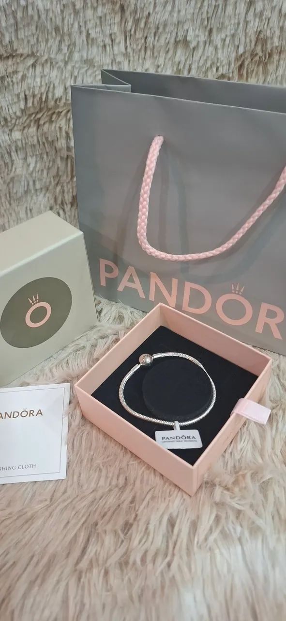 pulseira pandora prata nova - Foto 3