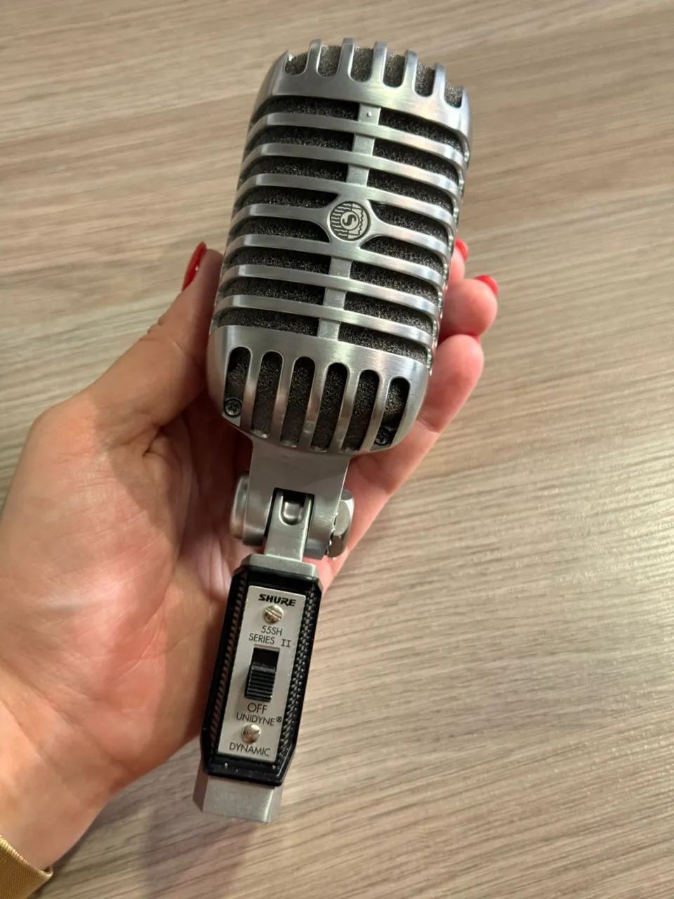 MICROFONE SHURE 565 CLASSIC RETRÔ - ORIGINAL  - Foto 4