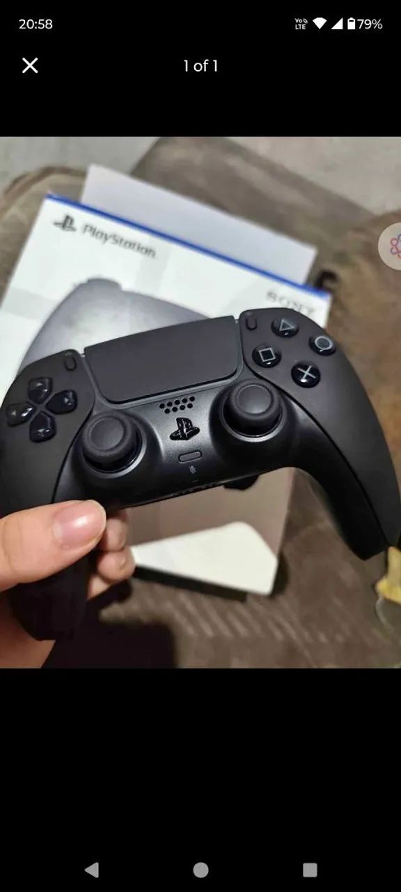 Controle ps5 dualsense preto com caixa 