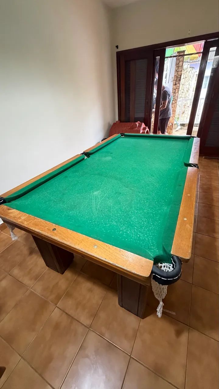MESA DE SINUCA MADEIRA MACIÇA  - Foto 3