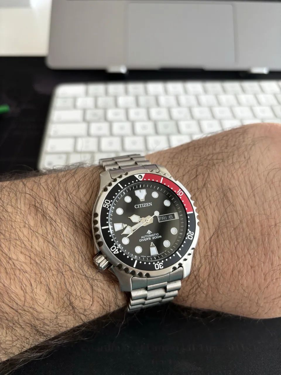 Relógio Citizen Promaster Marine Black Ny0085-86e  - Foto 4