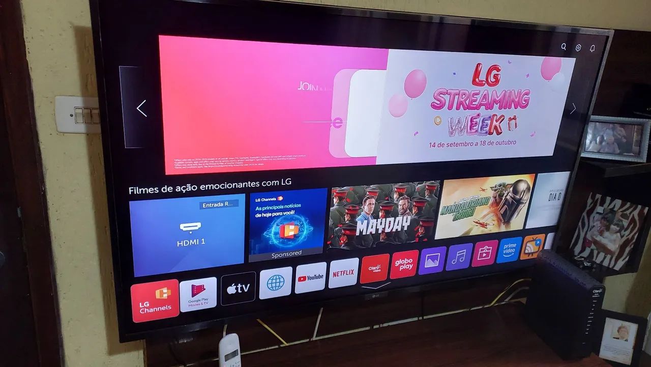 Smart tv lg 55 polegadas  uhd4k - Foto 2