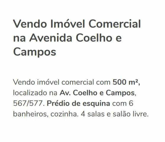 Vendo Excelente Ponto Comercial localizado na Av Coelho Campos já Alugado R$1.000.000,00 - Foto 2