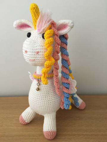 Unicórnio Amigurumi.