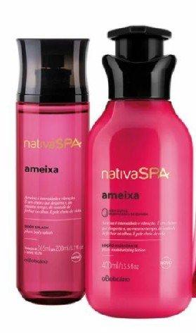 Kits nativa spa creme corporal + body splash