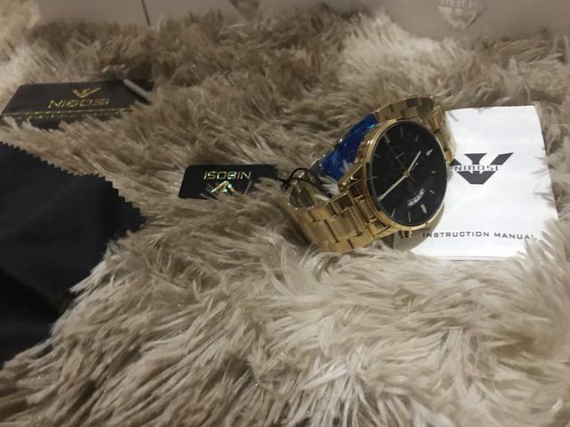 Relógio masculino Nibosi original a pronta entrega