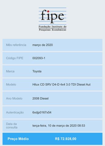 Hilux 2008 Srv automática duvido igual - Foto 8