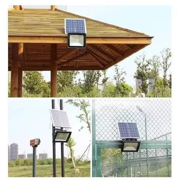 Refletor Solar 50w Energia Bateria Controle Remoto Placa Completo Ate 8h de Duração - Foto 3
