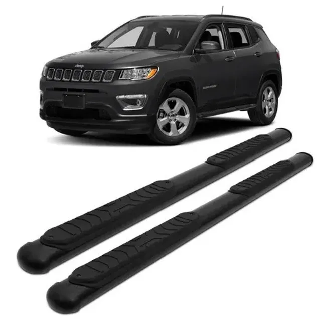 Estribo Jeep Compass 2017 2018 2019 2020 Oval Preto