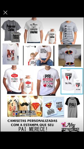 Promoção Camisetas Dia dos pais - kit  39,99 - Foto 2