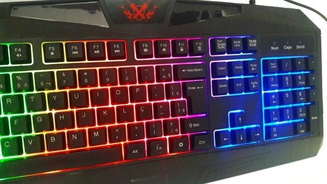 Teclado Gamer Led Multímidia Anti Ghosting Knup Kp-2036