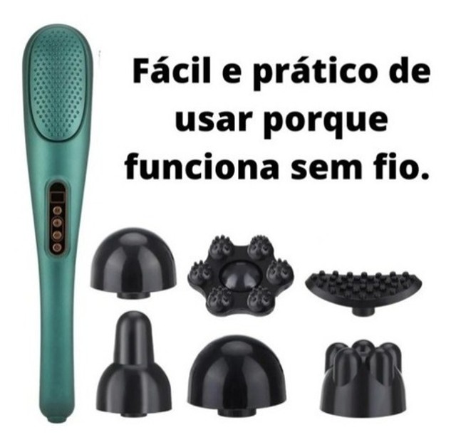 Bastao Massageador Multifuncional Portátil Sem Fio - Aiker - Foto 2