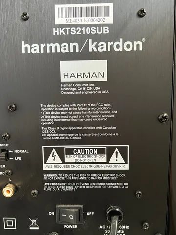 Harman Kardon HKTS 210 Subwoofer - Usado - Áudio, TV, vídeo e Santa Rosa, Londrina 1201712831 |