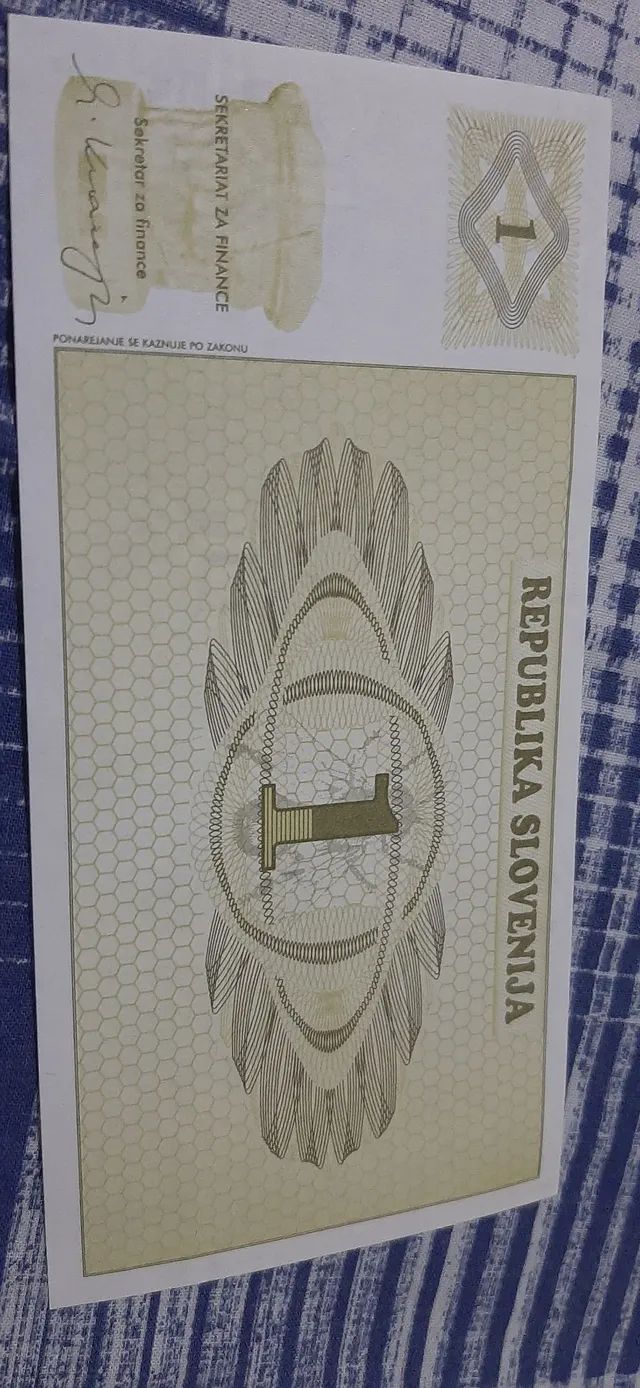 Cédula Eslovênia - Foto 2