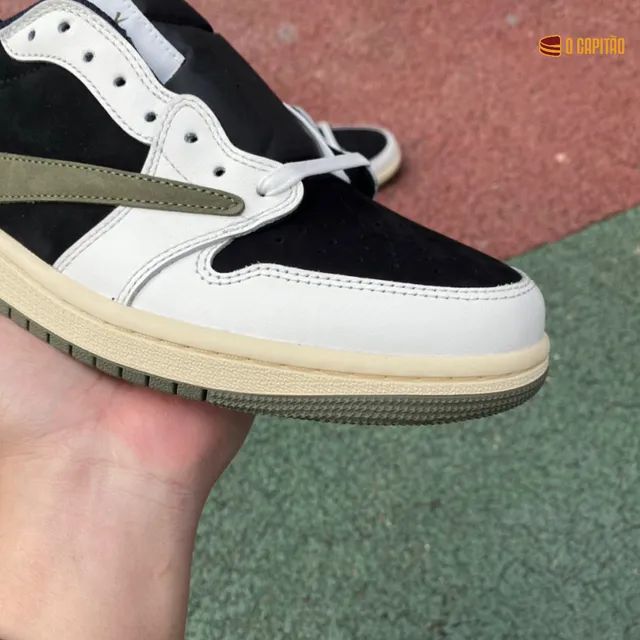 Air Jordan 1 Low  X Travis Scott "Olive - Foto 3