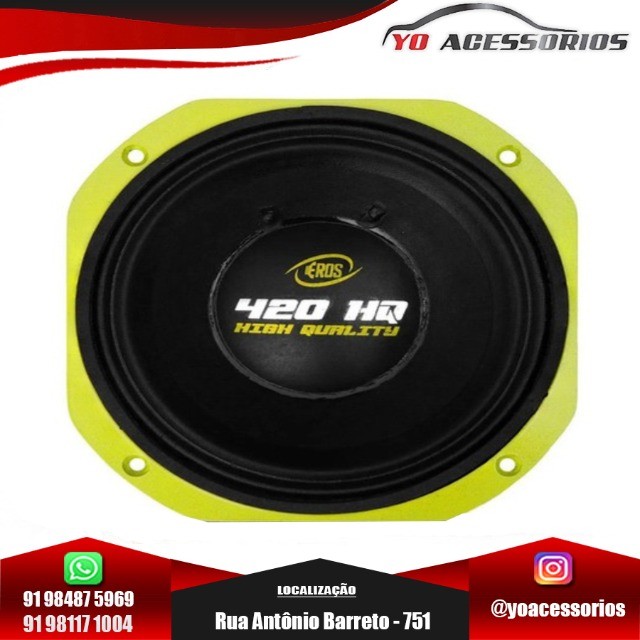 Alto Falante Eros 8 Polega E420 HQ 420W Rms 4 Ohms