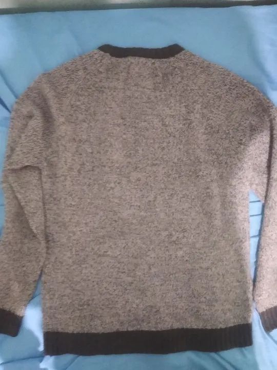 Suéter Masculino Cinza - Foto 3