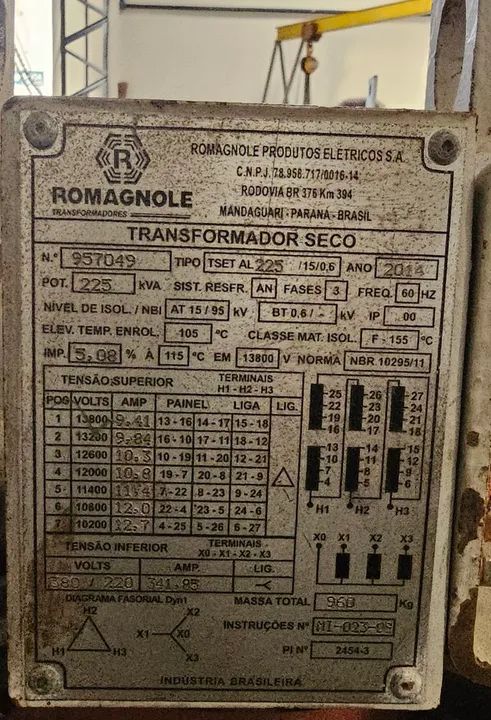 Transformador 225 kVA a seco - Foto 2