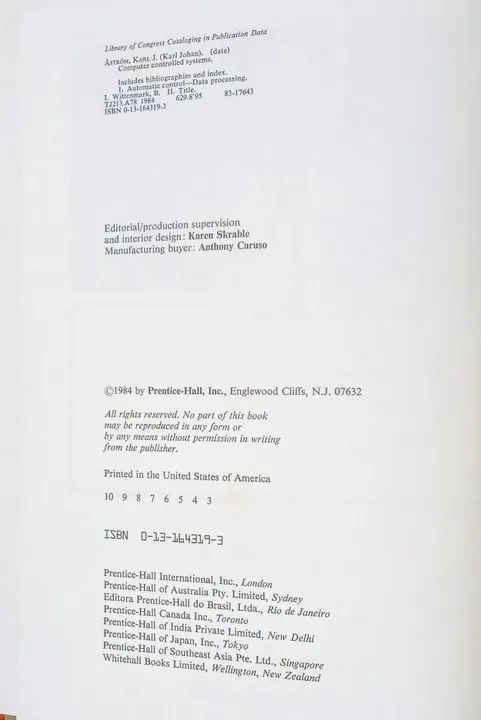 Livro Computer Controlled Systems: theory and design  - Foto 2