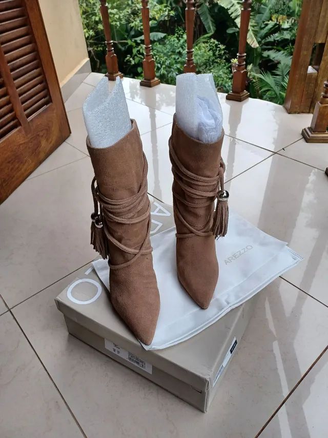 Bota Arezzo Slouch Original em Camurça  35 - Foto 4