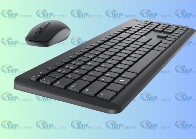 Loja MP Imports: Teclado e Mouse Sem Fio Dell KM3322W, USB, ABNT2, Preto - Foto 4