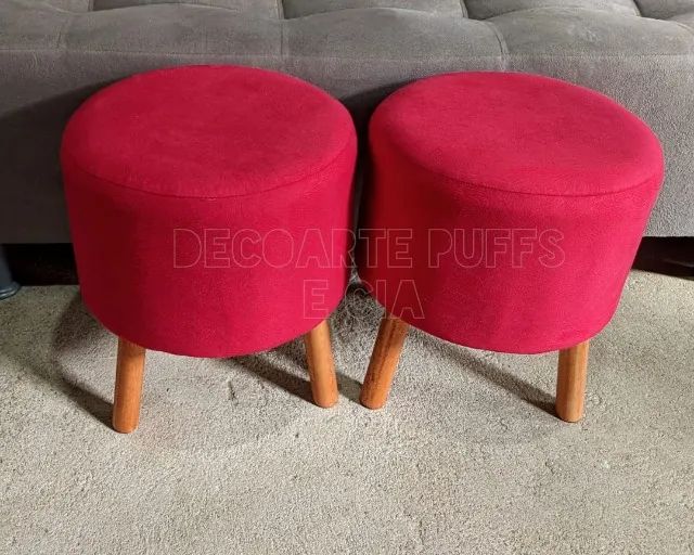 Puff retro redondo - valor unitario - COM GARANTIA DE FABRICA - Foto 4