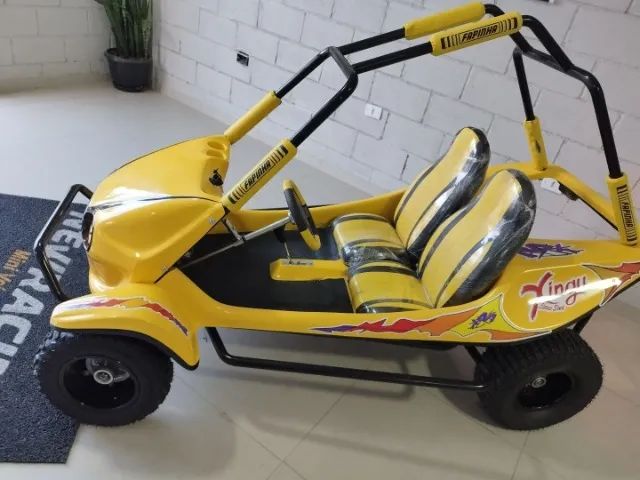 Mini Buggy  Alongado Amarelo com Preto - Foto 4