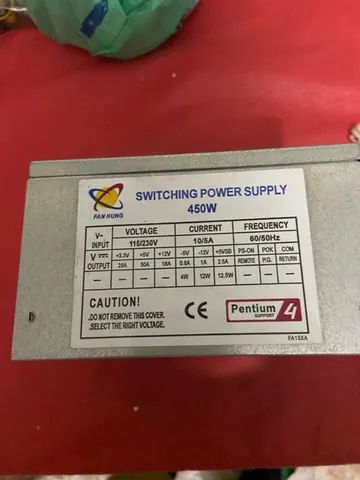 Fonte ATX Switching power supply - 450 w  - Foto 5