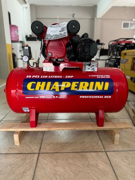 Compressor de ar Chiaperini 110 Litros 2HP 140 Libras Profissional - Chiaperini (Novo) - Foto 5