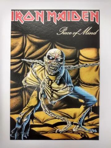 Painel decorativo da banda Iron Maiden piece of mind