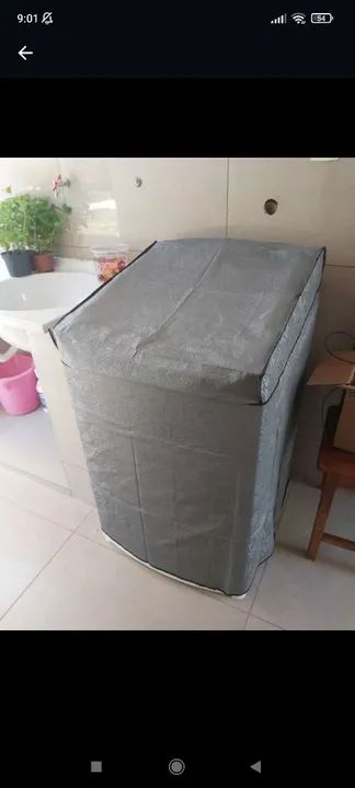 Capa de máquina impermeável e forrada 