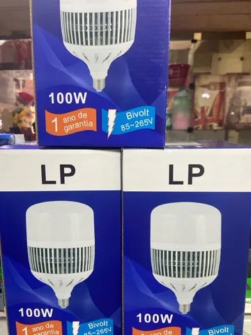 Lâmpada bulbo 100w alta potência Bocal E27 