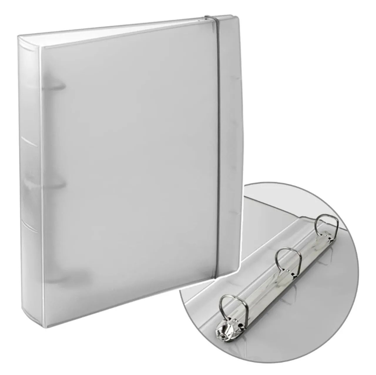 Fichário Pasta 3 Argolas Transparente Acrimet