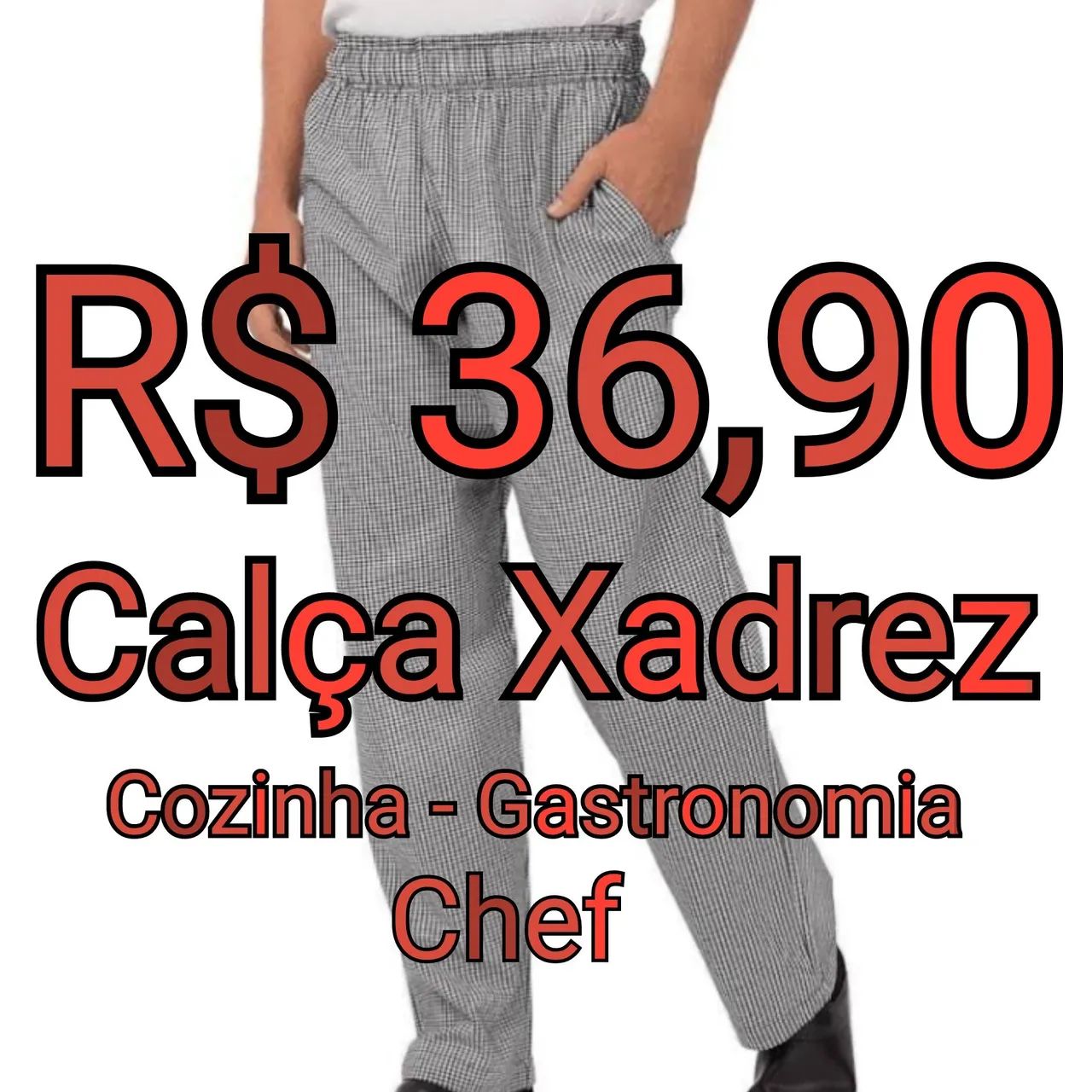 Cozinheiro Gastronomia CalÇa Xadrez Cozinheiro Calça Xadrez
