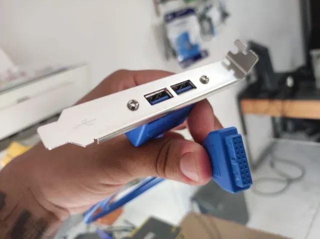 Conector USB 3.0 P/ gabinete - Novo - Foto 2
