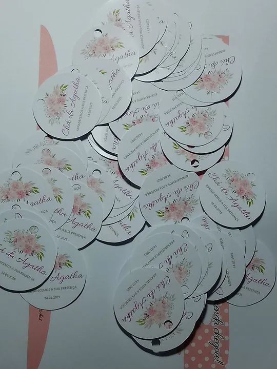 Kit 100 Tags Personalizadas