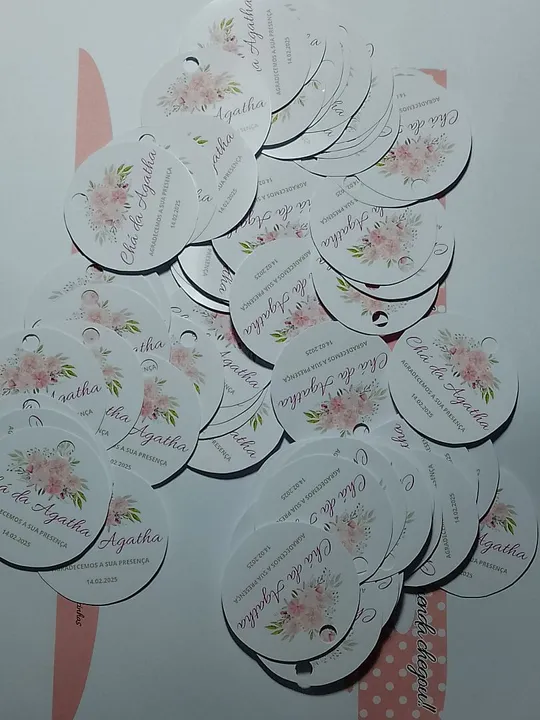 Kit 100 Tags Personalizadas