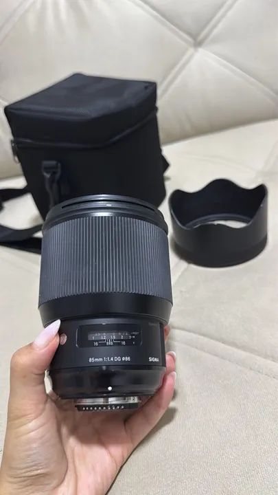 Lente 85mm sigma pra nikon