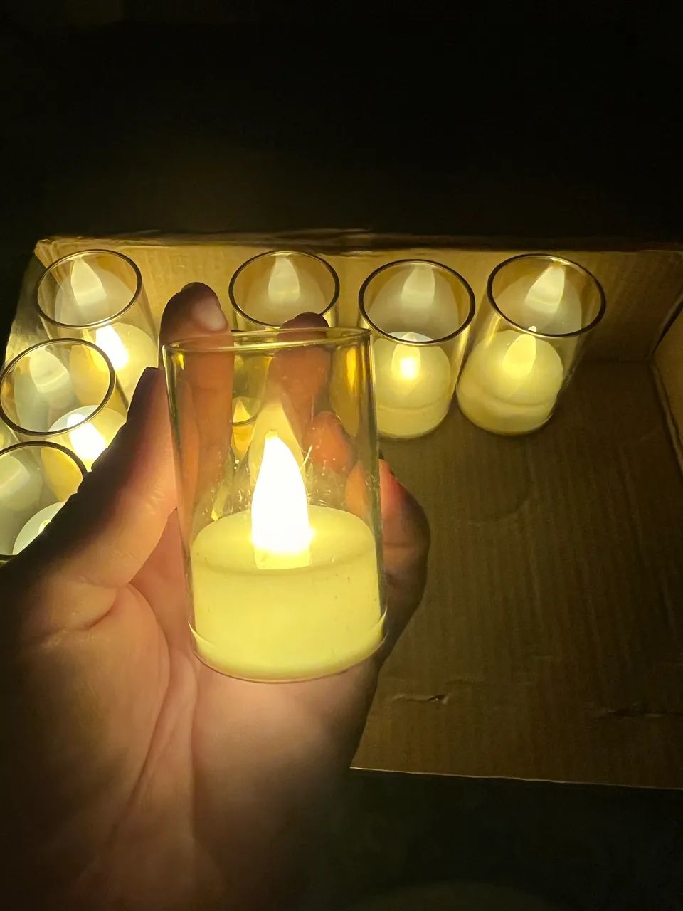 10 velas de LED 