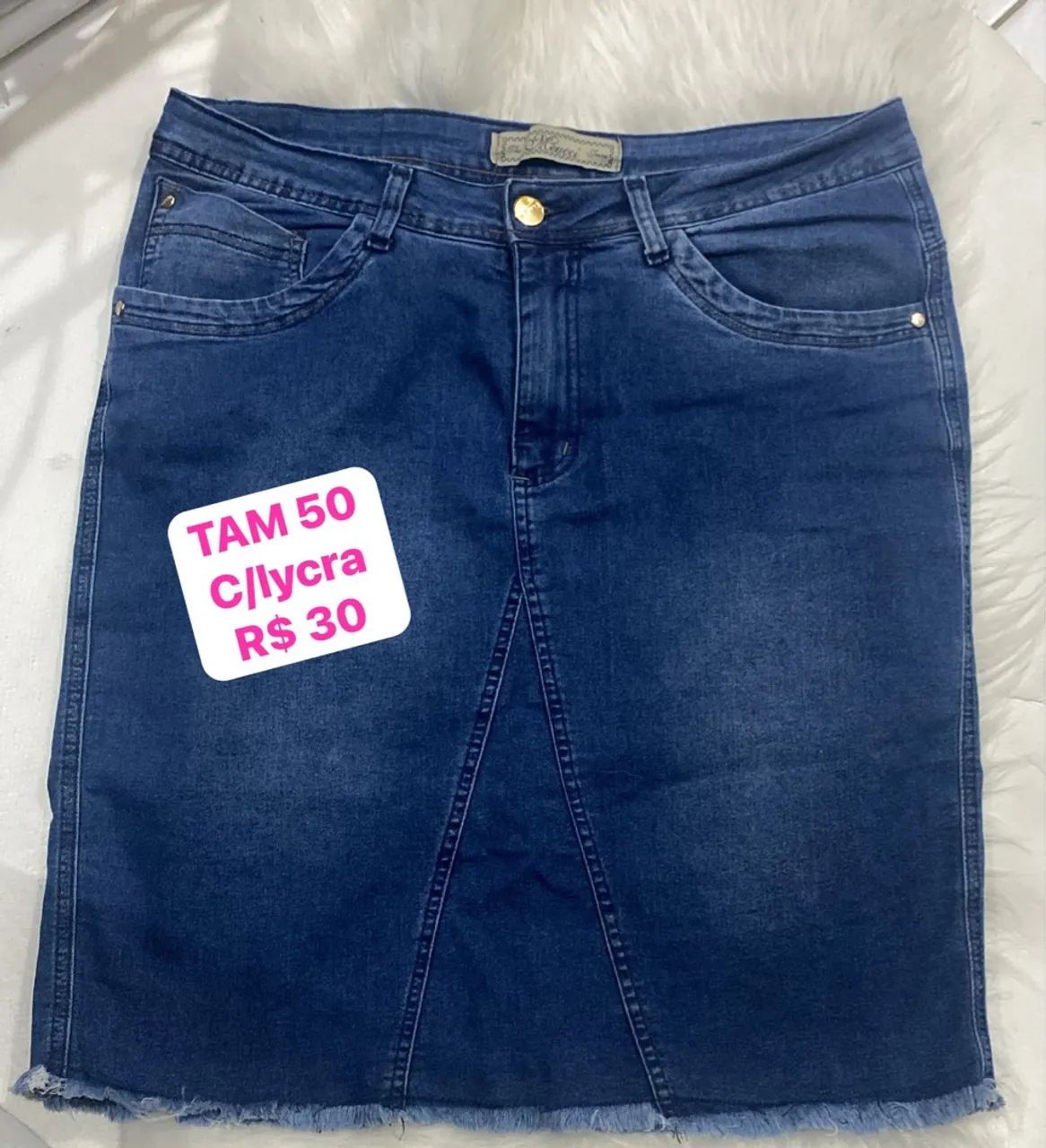 Calça jeans c/lycra TAM 50/54  - Foto 3