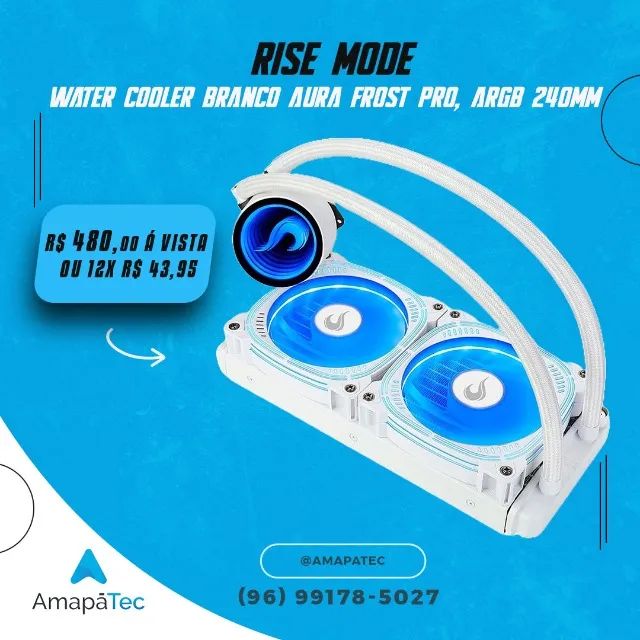 Water Cooler Rise Mode Z 240 Frost RGB 240mm AMD/Intel Branco
